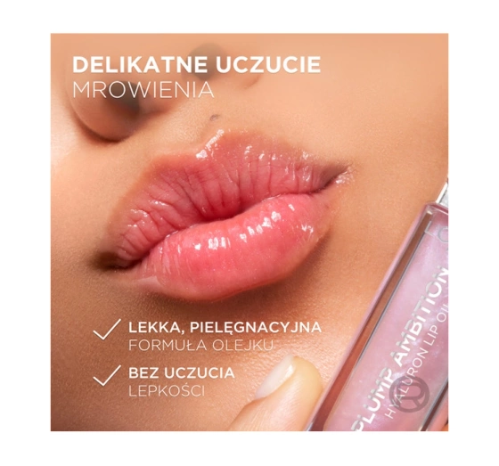 L'Oréal Paris Plump Ambition hialuronowy olejek do ust 101 Cristal Clear 5ml