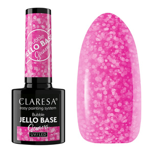 Claresa Bubble Jello Base baza hybrydowa do paznokci Guava 5 g