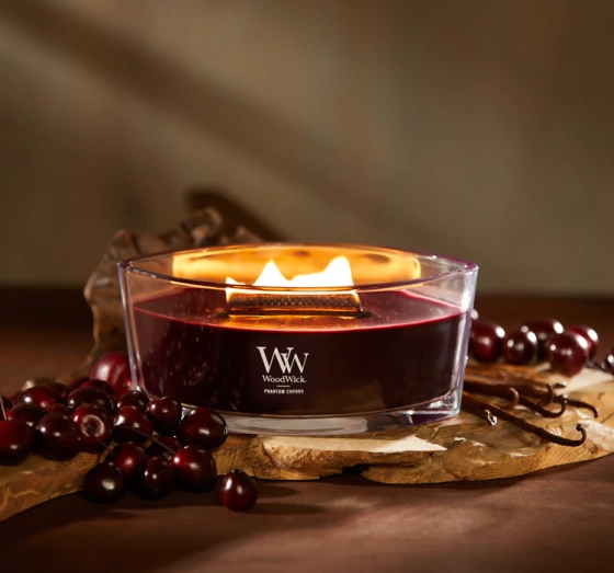 Woodwick Elipse Jar Candle świeca zapachowa Phantom Cherry 453,6 g