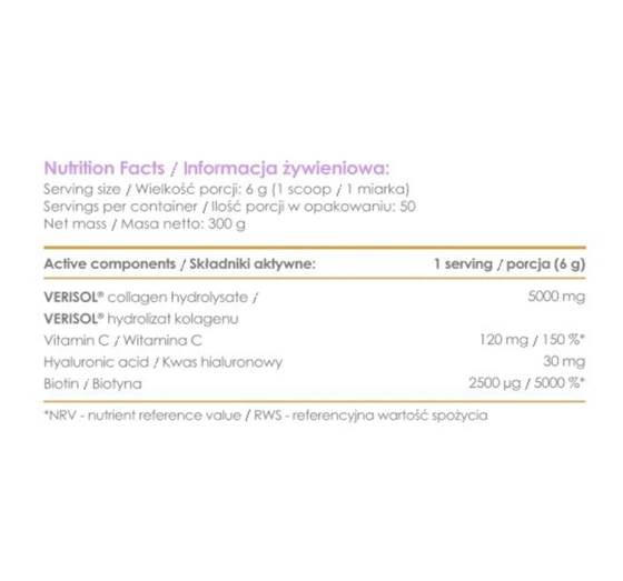 Allnutrition Alldeynn Collarose suplement diety Raspberry Wild Strawberry 300 g