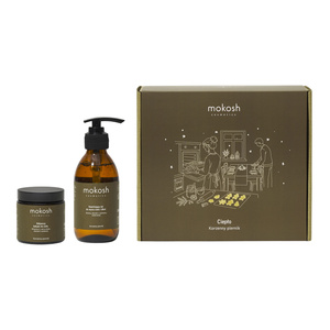 Mokosh Ciepło Rytuał Wieczerzy Korzenny Piernik zestaw prezentowy żel do mycia ciała i dłoni 200 ml + balsam do ciała 120 ml