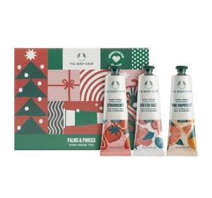 The Body Shop Palms & Pinkies zestaw prezentowy kremy do rąk 3x30ml