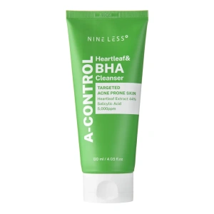 Nine Less A-Control Heartleaf & BHA Cleanser złuszczająca emulsja do mycia twarzy 120 ml
