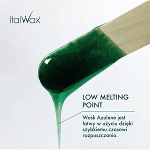 ItalWax twardy wosk do depilacji w granulkach Azulenowy 1000 g