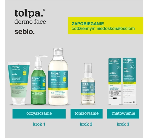 Tołpa Dermo Face Sebio mikrozłuszczający żel peelingujący do mycia twarzy 150 ml