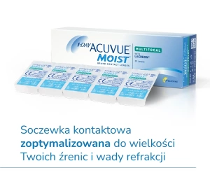 1-DAY ACUVUE® MOIST MULTIFOCAL soczewki kontaktowe 30 sztuk / 8.4 / -8.25 / L