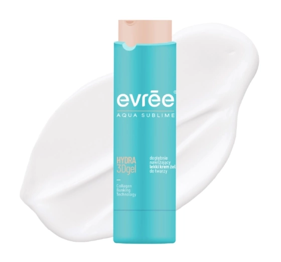 Evree Aqua Sublime Hydra 3D Gel dogłębnie nawilżający lekki krem-żel do twarzy 45 ml