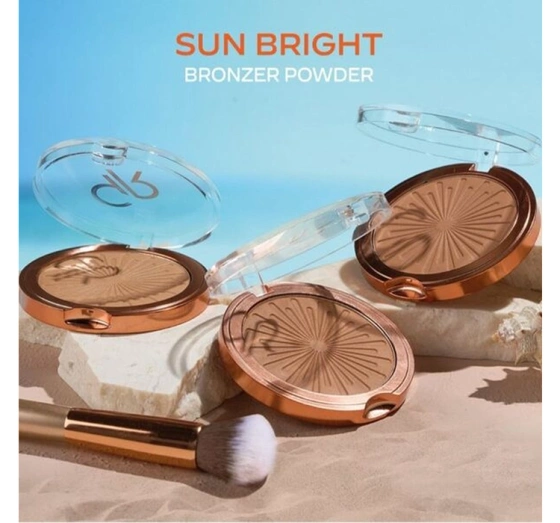 Golden Rose Sun Bright puder brązujący do twarzy 03 Golden Bronze 12,5 g