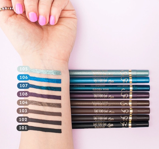 Golden Rose Tattoo Gel EyePencil żelowa kredka do oczu 108 1,2 g