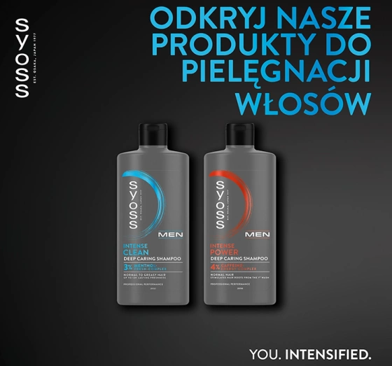 Syoss Men Intense Clean szampon dla mężczyzn do włosów normalnych i przetłuszczających się 440ml
