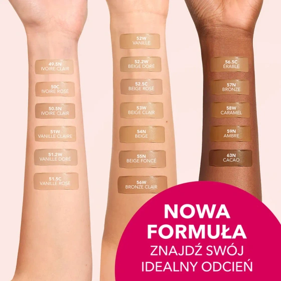 Bourjois Healthy Mix podkład niwelujący oznaki zmęczenia z kompleksem witamin i minerałów 50C Rose Ivory 30 ml