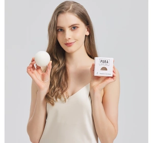 Sister Young Pura naturalna gąbka Konjac do mycia twarzy White