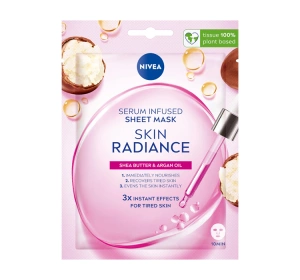 NIVEA Skin Radiance rozświetlająca maska w płachcie 1 sztuka