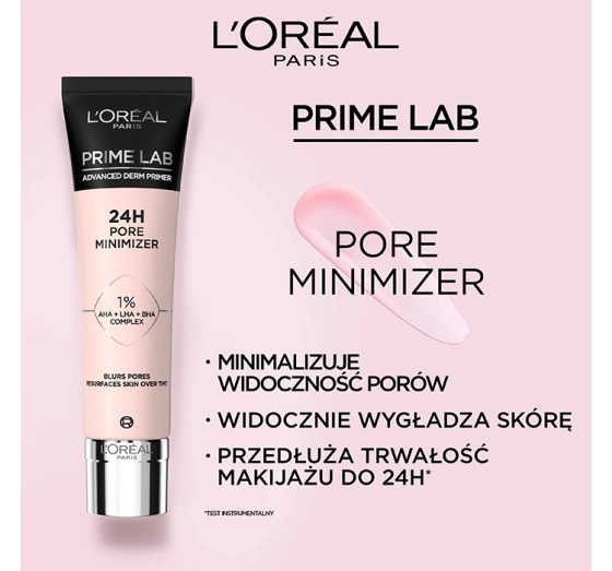 LOREAL PRIME LAB ZWĘŻAJĄCA PORY BAZA POD MAKIJAŻ 30ML