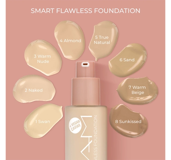 NAM SMART FLAWLESS FOUNDATION KRYJĄCY PODKŁAD DO TWARZY 04W ALMOND 30ML