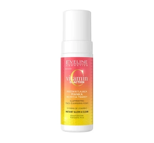 Eveline Cosmetics Vitamin C 3 x Action rozświetlająca pianka do mycia twarzy 150 ml