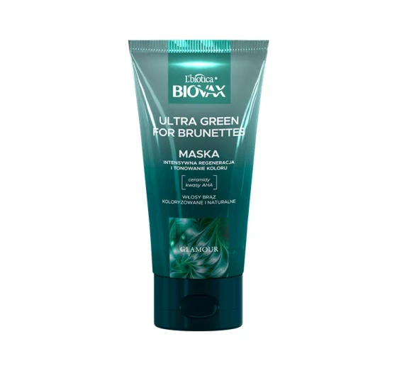 Biovax Glamour Ultra Green for Brunettes maska do włosów 150ml