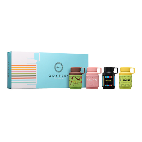 Armaf woda perfumowana Odyssey Dubai Chocolat 12 ml + Odyssey Candee 12 ml + Odyssey Spectra 12 ml + Odyssey Limoni Fresh 12 ml