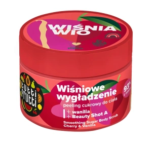 Tutti Frutti Wiśnia Wio cukrowy peeling do ciała Wiśnia i Wanilia 300 g