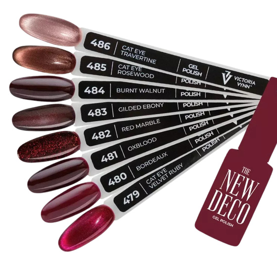 Victoria Vynn The New Deco Cat Eye hybrydowy lakier do paznokci No. 485 Rosewood 8 ml