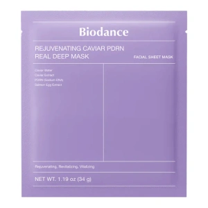 Biodance Rejuvenating Caviar PDRN Real Deep Mask kolagenowa maska do twarzy z PDRN 34 g