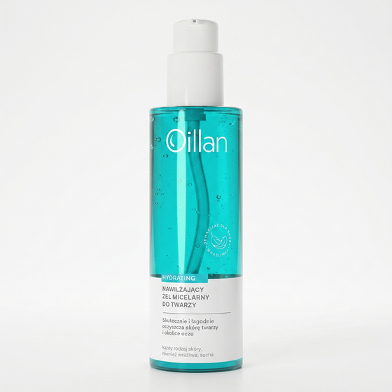 Oillan Hydrating nawilżający żel micelarny do twarzy dla skóry wrażliwej 200 ml