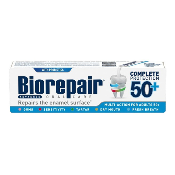 Biorepair Complete Protection pasta do zębów dla dorosłych 50+ 75 ml