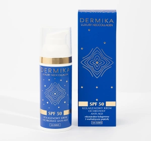 Dermika Luxury Neocollagen kolagenowy krem ochronny anti-age SPF50 50ml