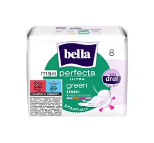 Bella Perfecta Ultra Maxi Green podpaski higieniczne ze skrzydełkami 8 sztuk