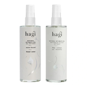 Hagi zestaw naturalny żel intymny na bazie wody 100 ml + naturalny olejek intymny 100 ml