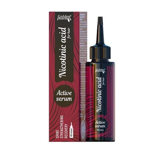 GoldenPharm aktywne serum do włosów kwas nikotynowy 100ml