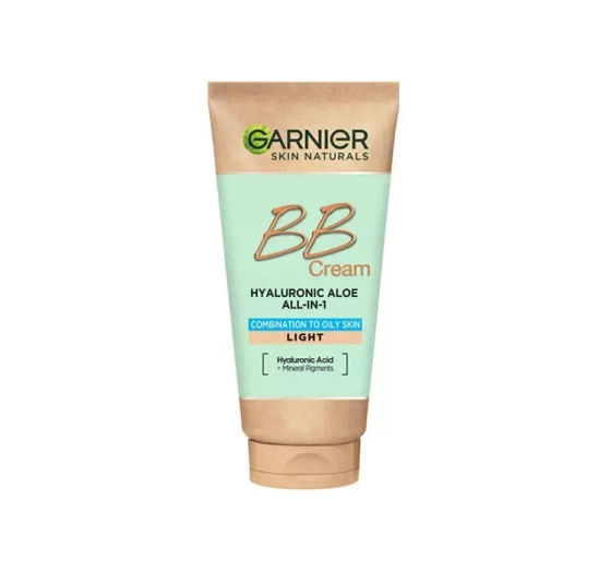 Garnier Skin Naturals hyaluronic aloe all-in-1 nawilżający krem BB skóra tłusta Light 50ml