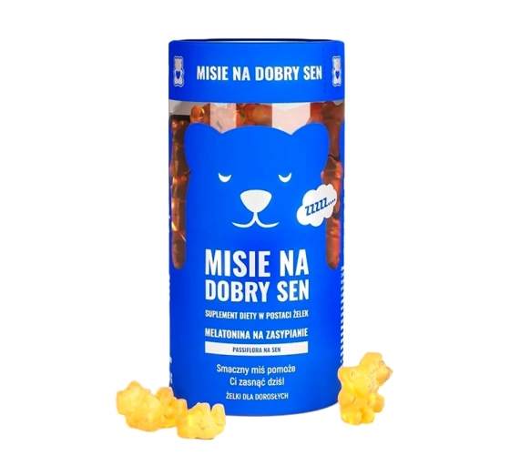 Noble Health Misie na dobry sen suplement diety dla dorosłych w postaci żelków 60 misiów 300 g
