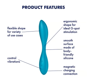 SATISFYER G-SPOT FLEX 1 WIBRATOR PUNKTU G BLUE