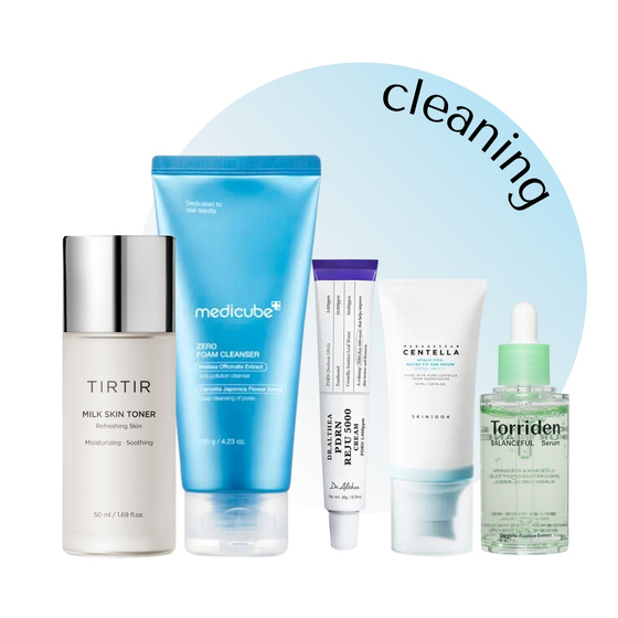 eZebra K-Beauty Set Cleaning zestaw koreańskich kosmetyków oczyszczająco-nawilżających
