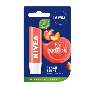 NIVEA pielęgnująca pomadka do ust  Peach Shine 4,8g
