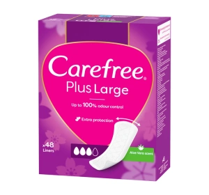 Carefree Plus Large wkładki higieniczne Aloe Vera Scent 48 sztuk