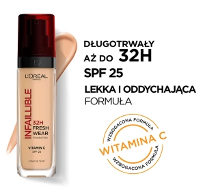 LOREAL INFAILLIBLE 32H FRESH WEAR DŁUGOTRWAŁY PODKŁAD 120 30ML