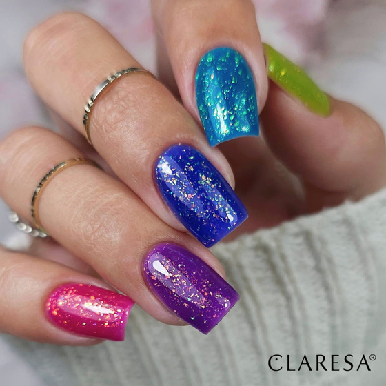 Claresa Rainbow Jello Base baza hybrydowa do paznokci Violet 5 g