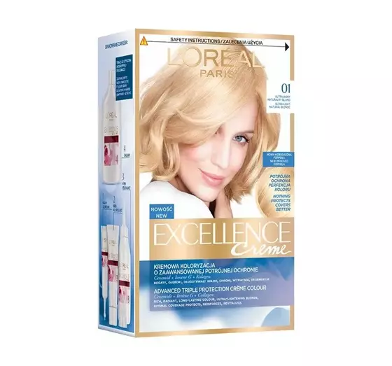 LOREAL EXCELLENCE 01 ULTRAJASNY NATURALNY BLOND