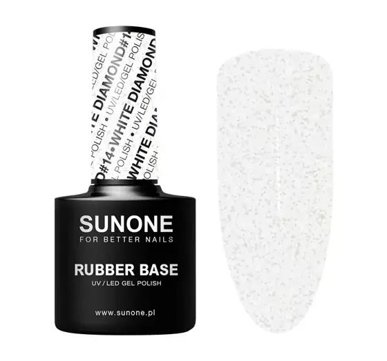 SUNONE RUBBER BASE BAZA KAUCZUKOWA WHITE DIAMOND #14 12G